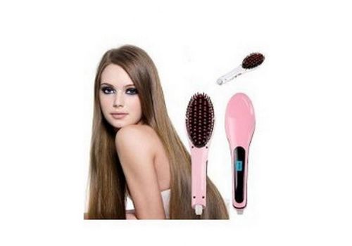 Brosse lissante Magique électrique - Rose au meilleur prix au Maroc