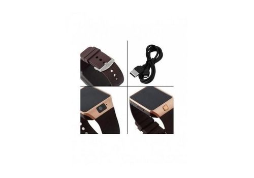 SMART Watch Montre Bluetooth & Carte SIM - Gold au meilleur prix au Maroc