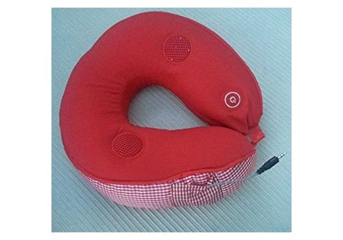 Oreiller Massage Avec Haut-Parleur MP3-Rouge au meilleur prix au Maroc