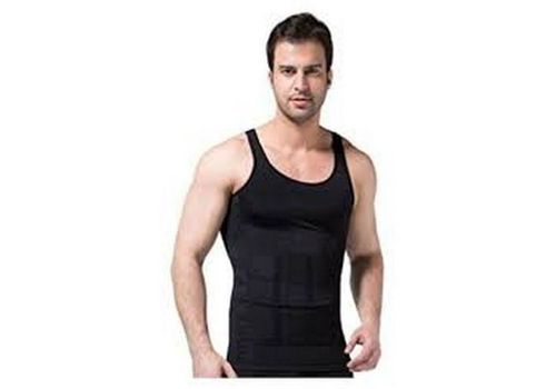 Débardeur Gainant Amincissant Pour Homme - Black au meilleur prix au Maroc