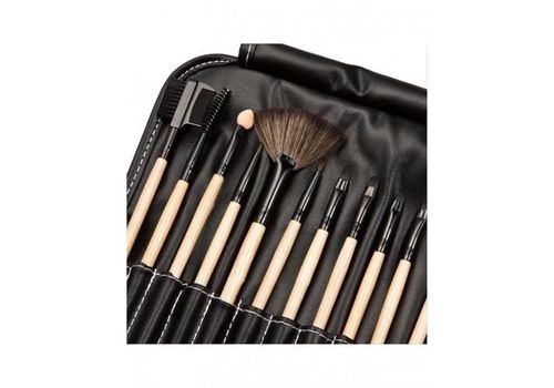 Pack 24 Pinceaux pour maquillage + Pochette au meilleur prix au Maroc