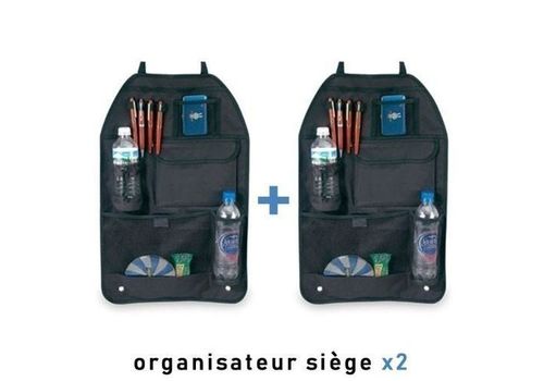 Rangement dossier de siège x2 - 6 poches au meilleur prix au Maroc