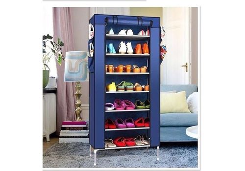 Armoire à Chaussures 7 étages  - Bleu marine au meilleur prix au Maroc