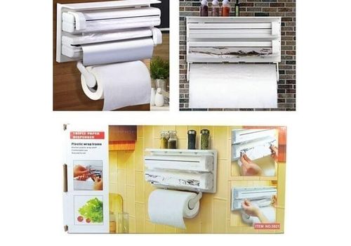 Distributeur de Film Alimentaire Papier Serviette et Feuilles d'aluminium 3 en 1 au meilleur prix au Maroc