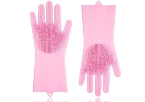 Gant Vaisselle Magique Nettoyant Gants D'Épurateur Brosse - Paire (2 pièces) au meilleur prix au Maroc
