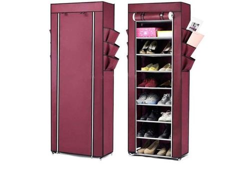 Armoire de chaussure 7 étages - Bordeaux au meilleur prix au Maroc