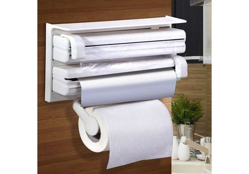 Distributeur de Film Alimentaire Papier Serviette et Feuilles d'aluminium 3 en 1 au meilleur prix au Maroc