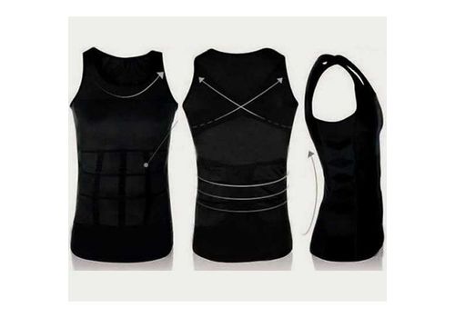 ORIGINAL Slim Body Shaper Débardeur Minceur Pour Homme-NOIR au meilleur prix au Maroc