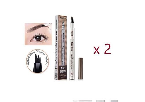 2 Pcs Traceurs de Précision Pour Sourcils eyebrow pen liquid au meilleur prix au Maroc