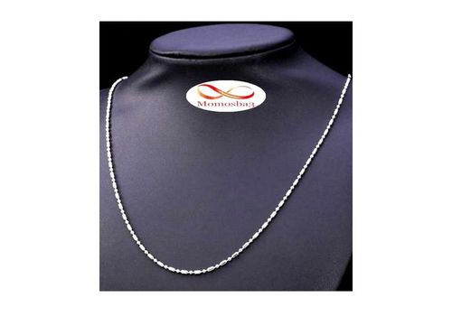 Chaîne En Acier Inoxydable Argenté - Unisex au meilleur prix au Maroc