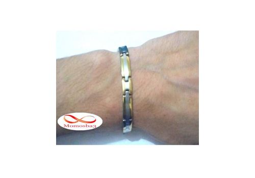 Bracelet En Acier Inoxydable - Argent & DORE au meilleur prix au Maroc