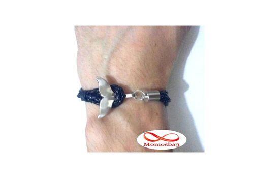 Bracelet Fishtail Cuir + Fermoir En Acier Inoxydable au meilleur prix au Maroc