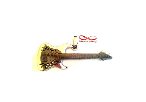Chaîne Avec Pendentif Guitar En Acier Inoxydable au meilleur prix au Maroc