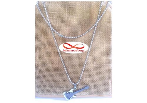 Chaîne Avec Pendentif Guitar En Acier Inoxydable au meilleur prix au Maroc