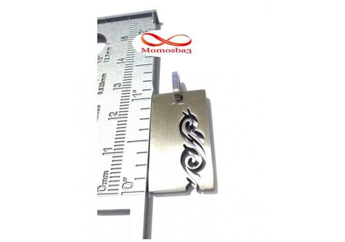 Chaîne En Acier Inoxydable Pendentif Plaque Patterned au meilleur prix au Maroc