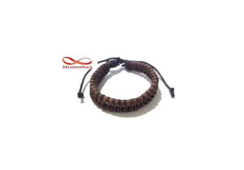 Bracelet Cuir MARRON Pour Homme Réglale au meilleur prix au Maroc