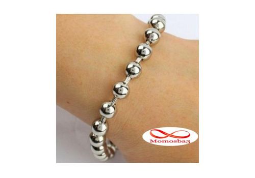 Bracelet Maille Boule En Acier Inoxydable au meilleur prix au Maroc