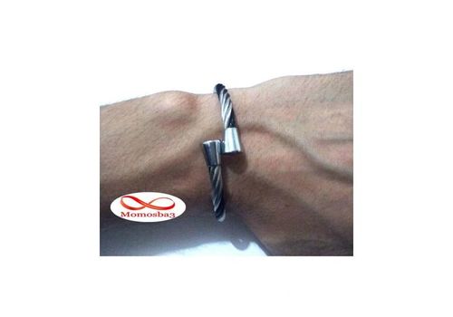 Bracelet Unisex En Acier Inoxydable Argenté - Noir au meilleur prix au Maroc