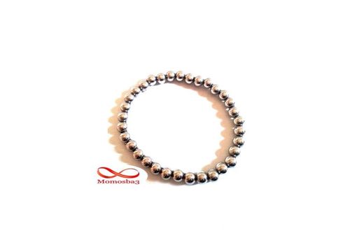 Bracelet Maille Boule En Acier Inoxydable Unisex au meilleur prix au Maroc