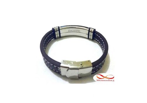 Bracelet En Acier Inoxydable + Cuir MARRON (Réglable) au meilleur prix au Maroc