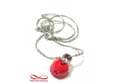 Chaine Pour Femme Avec Pendentif Cloche ROUGE Avec Coeur au meilleur prix au Maroc