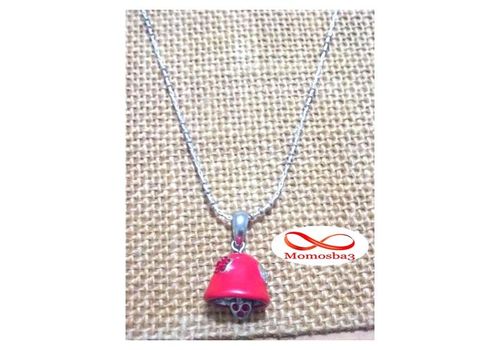 Chaine Pour Femme Avec Pendentif Cloche ROUGE Avec Coeur au meilleur prix au Maroc