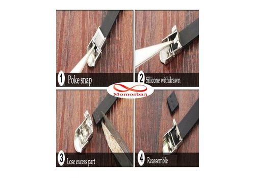 Bracelet En Acier Inoxydable Et Silicone + Cuir (Réglable) au meilleur prix au Maroc