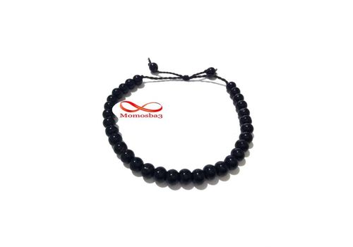 Bracelet Petites Perles - Noir au meilleur prix au Maroc