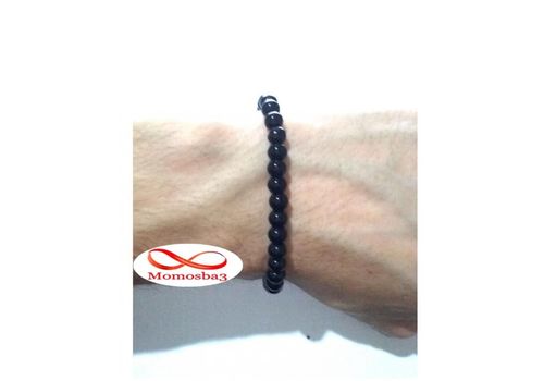 Bracelet Petites Perles - Noir au meilleur prix au Maroc