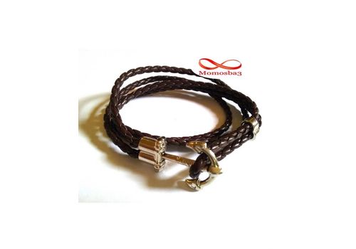 Bracelet Marine Cuir MARRON Unisex au meilleur prix au Maroc