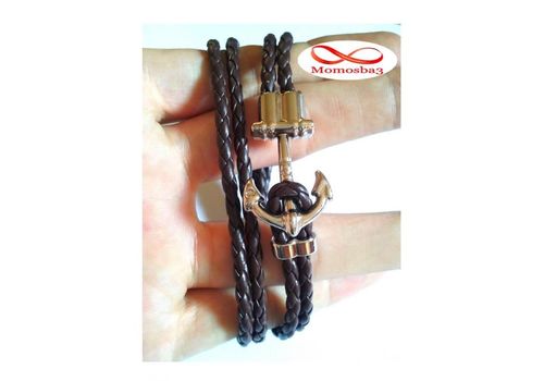 Bracelet Marine Cuir MARRON Unisex au meilleur prix au Maroc