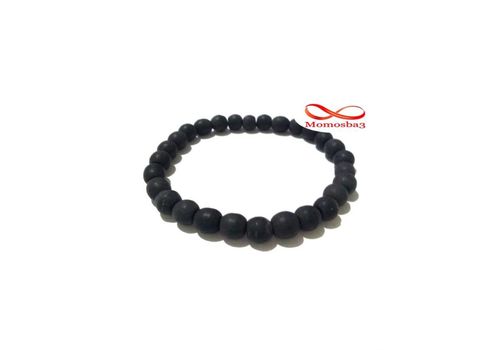 Agate Pierre Noir Mat Unisex au meilleur prix au Maroc