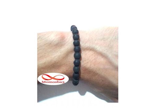 Agate Pierre Noir Mat Unisex au meilleur prix au Maroc