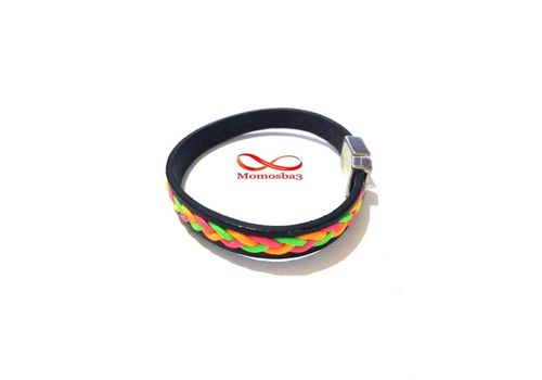 Bracelet silicone avec ligne mince multicolor - Unisex au meilleur prix au Maroc