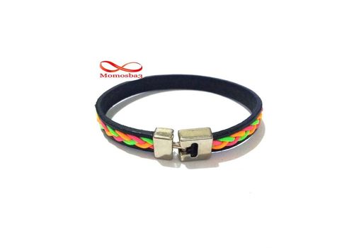 Bracelet silicone avec ligne mince multicolor - Unisex au meilleur prix au Maroc