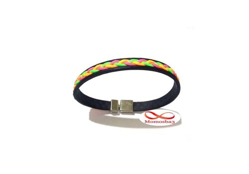 Bracelet silicone avec ligne mince multicolor - Unisex au meilleur prix au Maroc