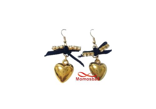 Boucles D’oreilles Pendentif Coeur - DORE au meilleur prix au Maroc