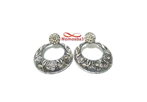 Boucles D’oreilles Argenté Avec Pierres BLANC au meilleur prix au Maroc