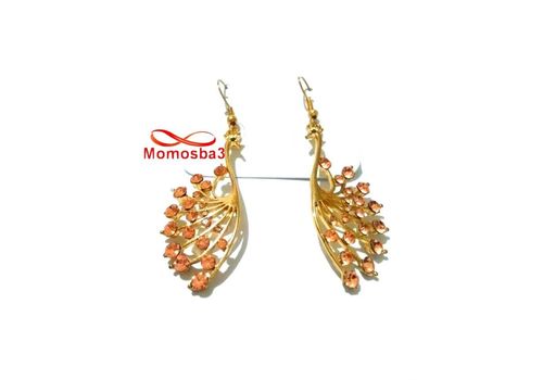 Boucles D’oreilles Avec Pendentif Paon - DORE au meilleur prix au Maroc