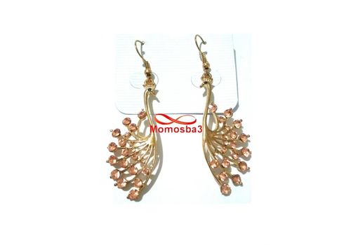 Boucles D’oreilles Avec Pendentif Paon - DORE au meilleur prix au Maroc