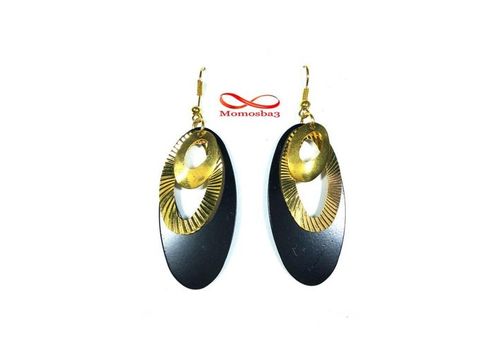 Boucles D’oreilles DORE Noir au meilleur prix au Maroc