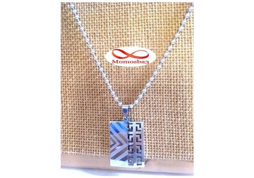 Chaine Avec Pendentif Plaque En Acier Inoxydable au meilleur prix au Maroc