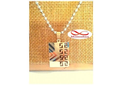 Chaine Avec Pendentif Plaque DORE En Acier Inoxydable Et Plaqué Or au meilleur prix au Maroc