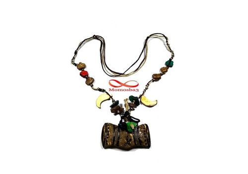 Collier Simple Asiatique Thaï Naturel Coco (Fil Réglable) au meilleur prix au Maroc