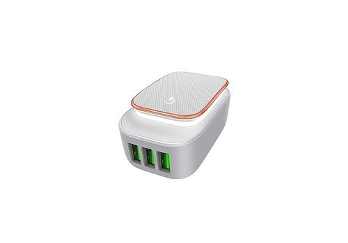 Chargeur orginal Ultra rapide A3305 Auto-ID LED 3port 3,4A pour Samsung,Infinix,HTC au meilleur prix au Maroc