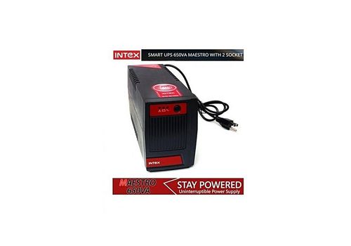 Onduleur Originale Smart ups black maestro 650VA Alimentation sans interruption Reste propulsé Double Prise au meilleur prix au Maroc