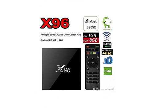 X96 TV BOX 8GB 1 GB RAM ANDROID 6.0 NOIR au meilleur prix au Maroc