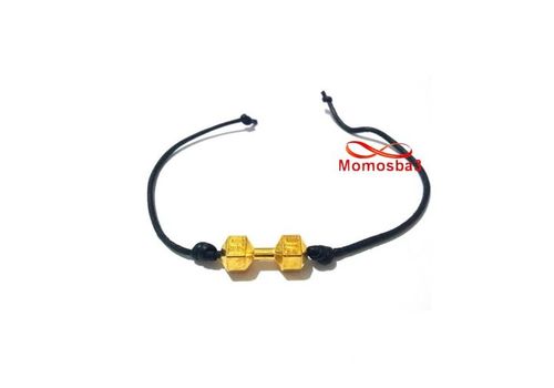 Bracelet Fitness DORE Et Cuir Noir - Unisex au meilleur prix au Maroc