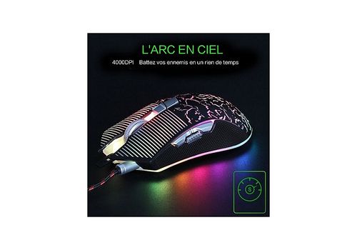 Souris  Gaming Full LED au meilleur prix au Maroc
