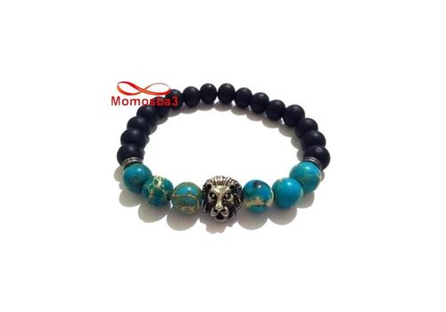 Agate Pierres Naturelle Avec Pendentif LION - élastique au meilleur prix au Maroc